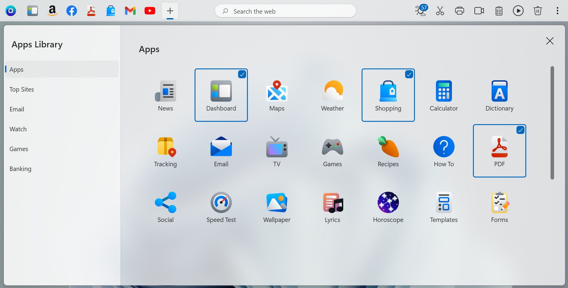 The apps library onelaunch knowledge base